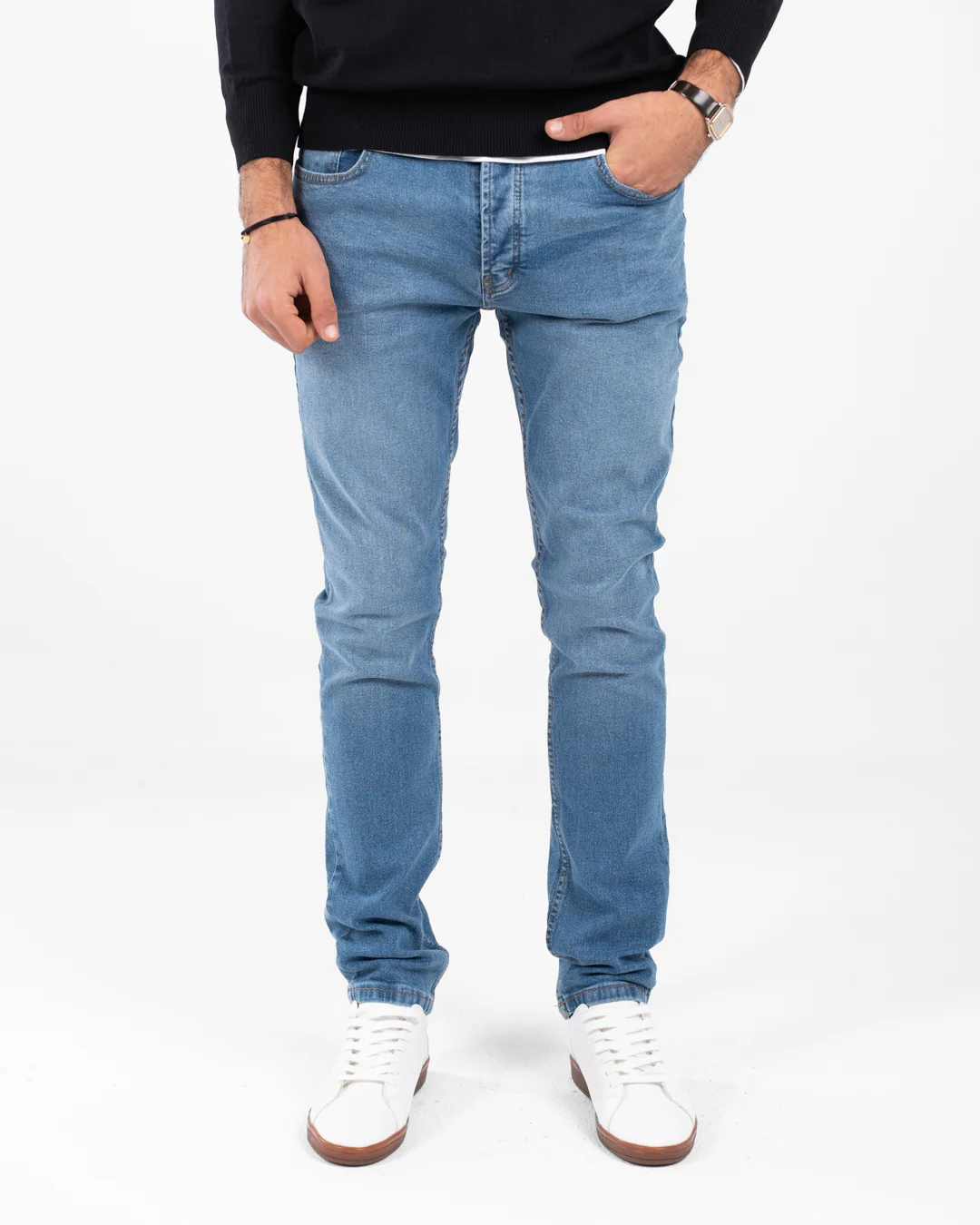 Slim Fit Denim Pants - Image 3