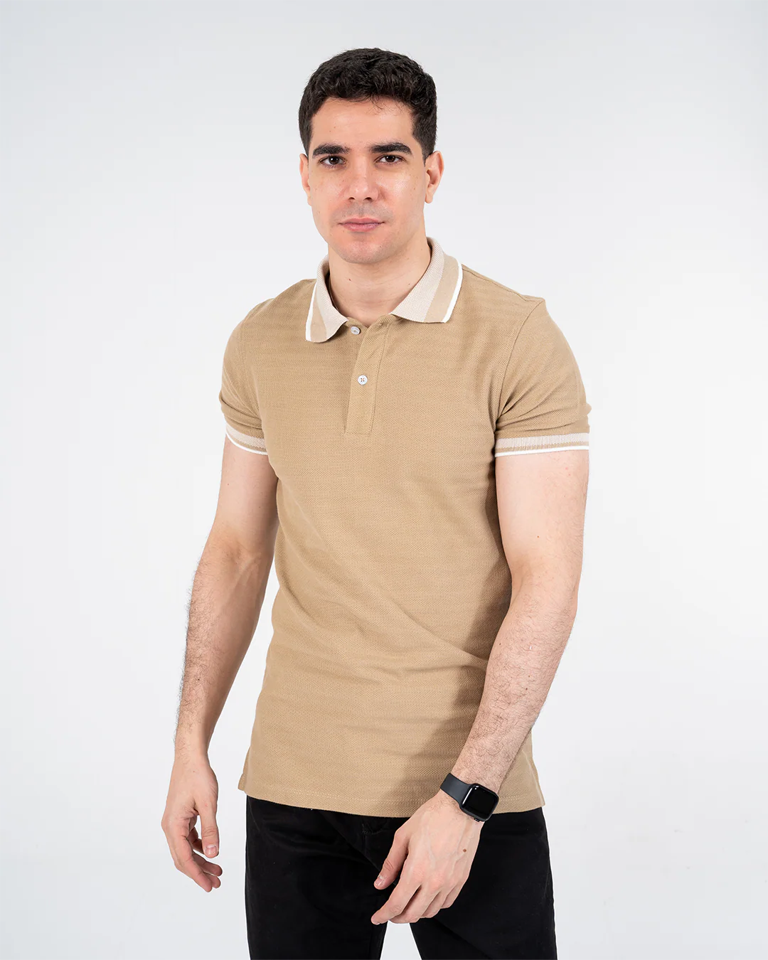 Striped Pattern Polo