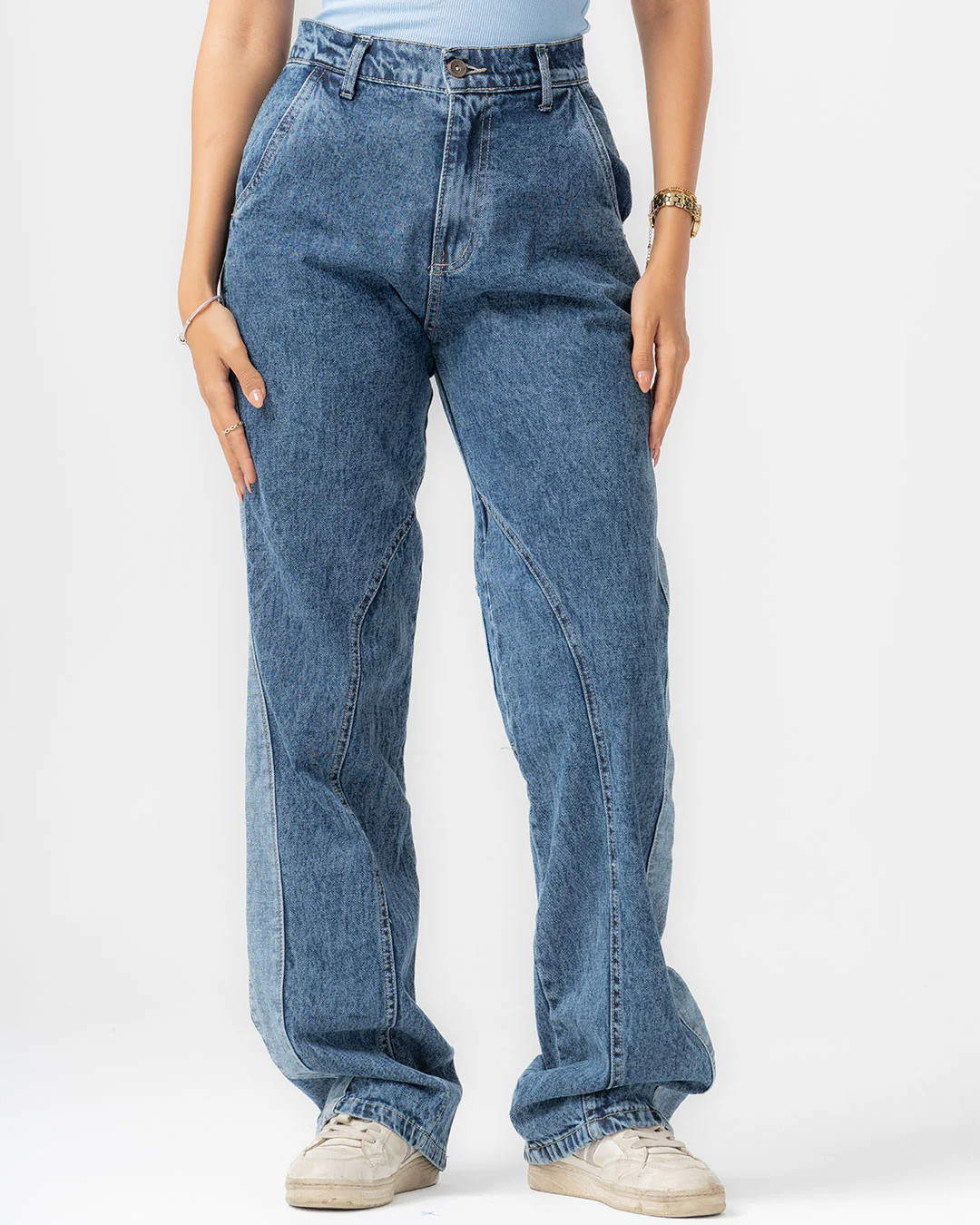 Women Wide Leg Denim Pants