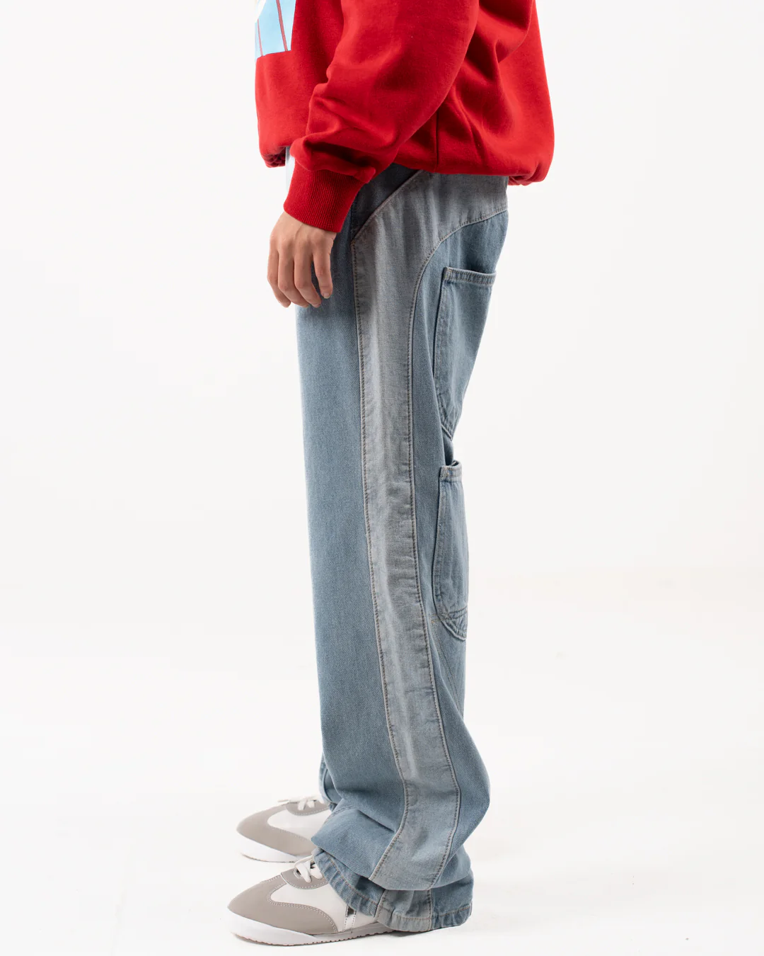 Women Wide Leg Denim Pants - Image 6