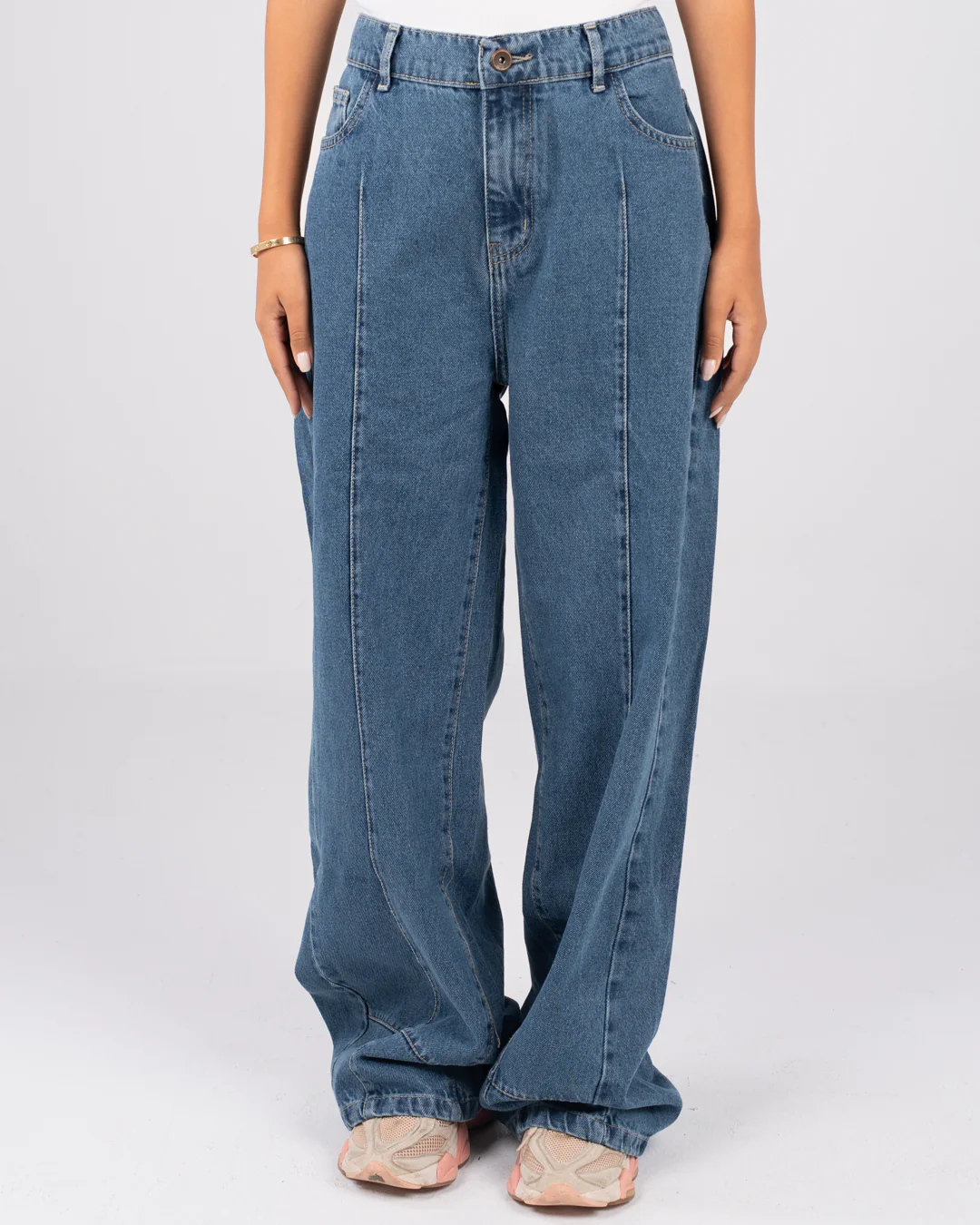 Wide Leg Denim Pants - Image 9
