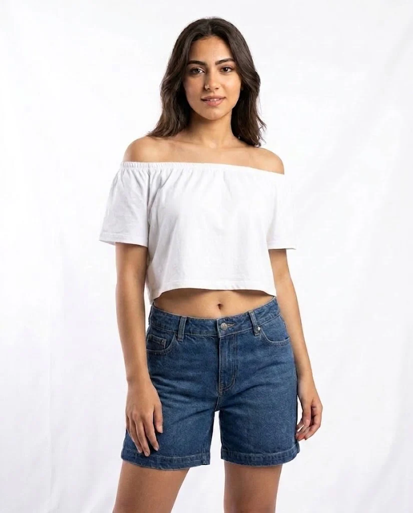 Women Denim Hot Shorts - Image 3