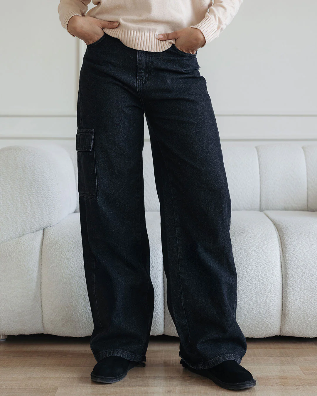 Women Gabardine Wide Leg Pants - Image 13