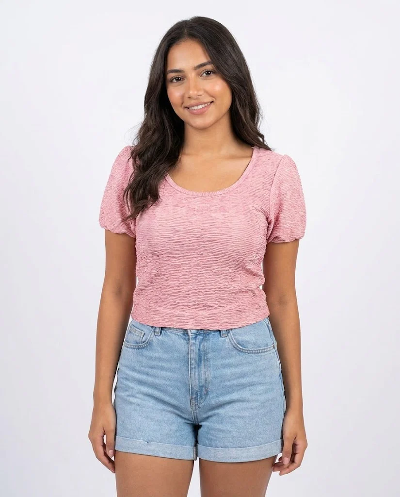 WOMEN HALF SLEEVES SUMMER TOP - Image 3