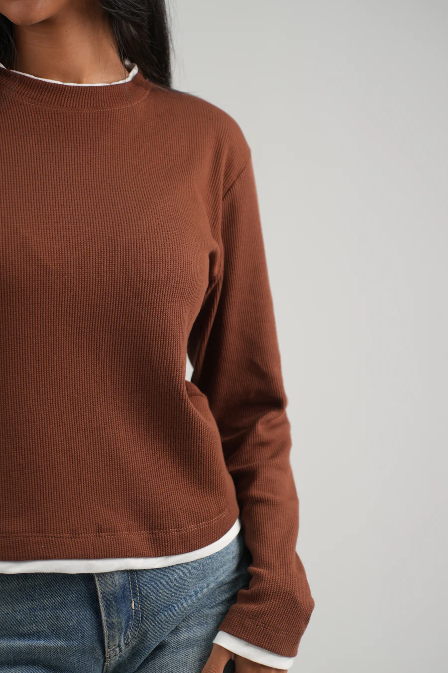 Women Jacquard T-shirt - Image 2
