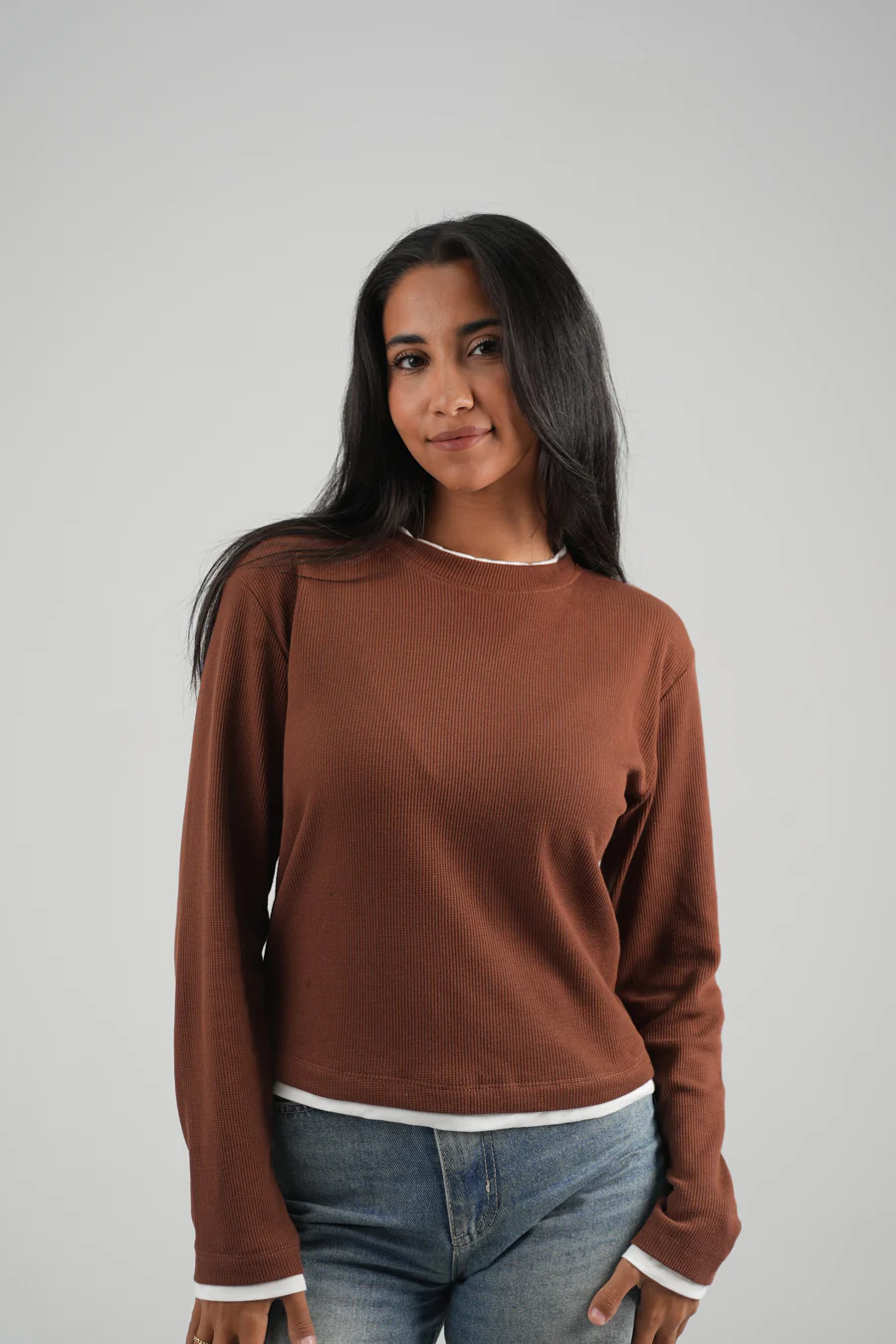 Women Jacquard T-shirt - Image 4