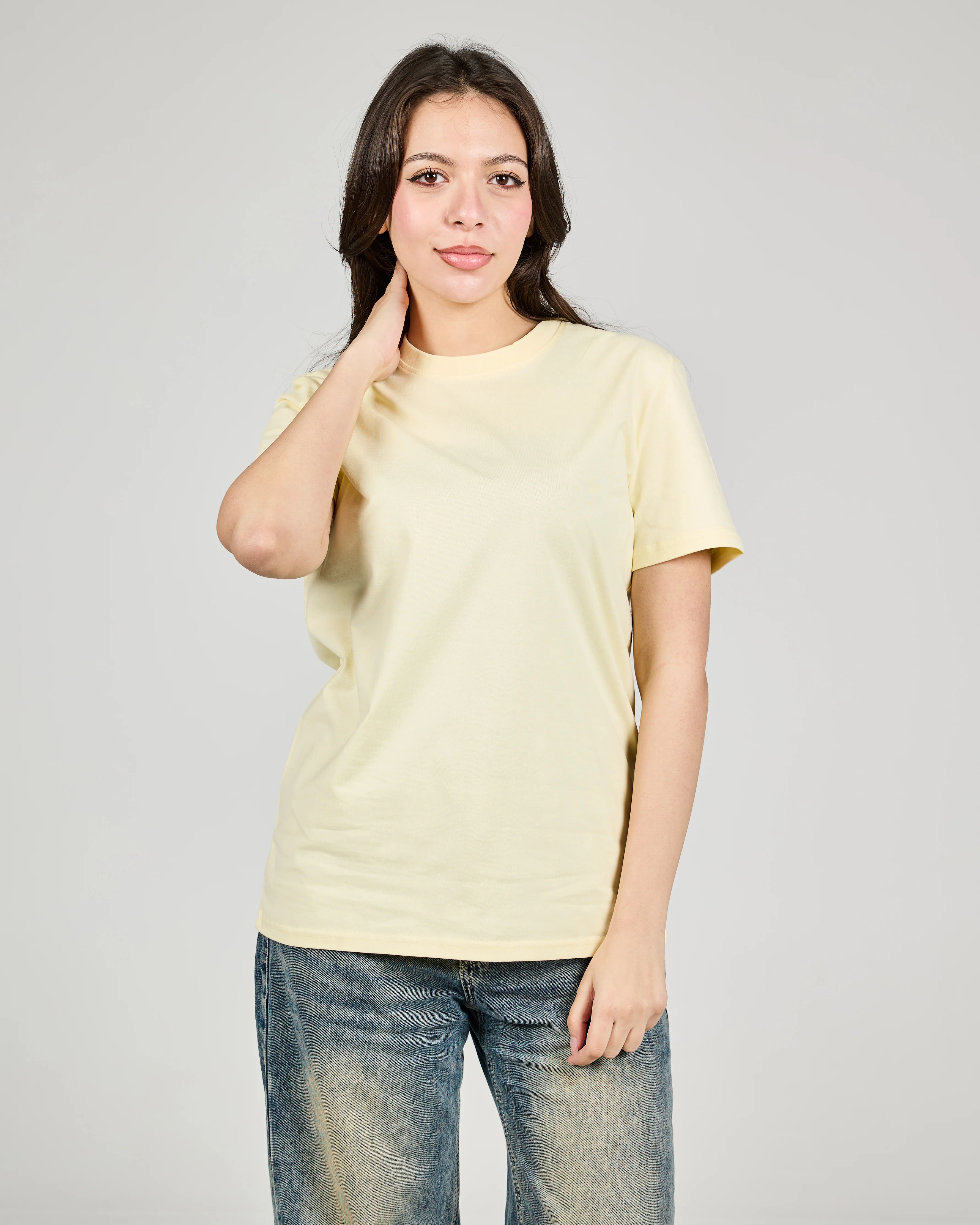 Women Plain Half Sleeves T-shirt - Image 2