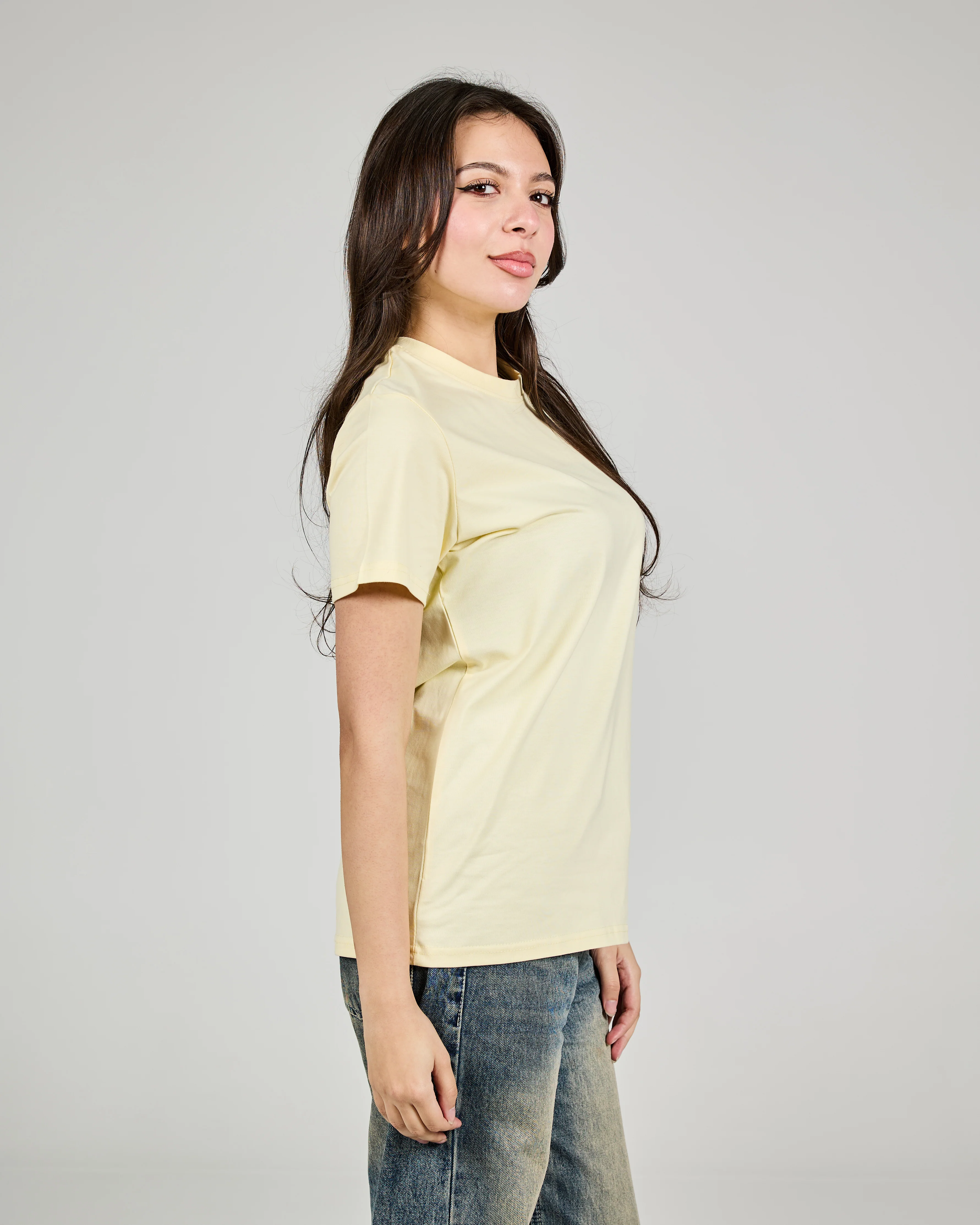 Women Plain Half Sleeves T-shirt - Image 5