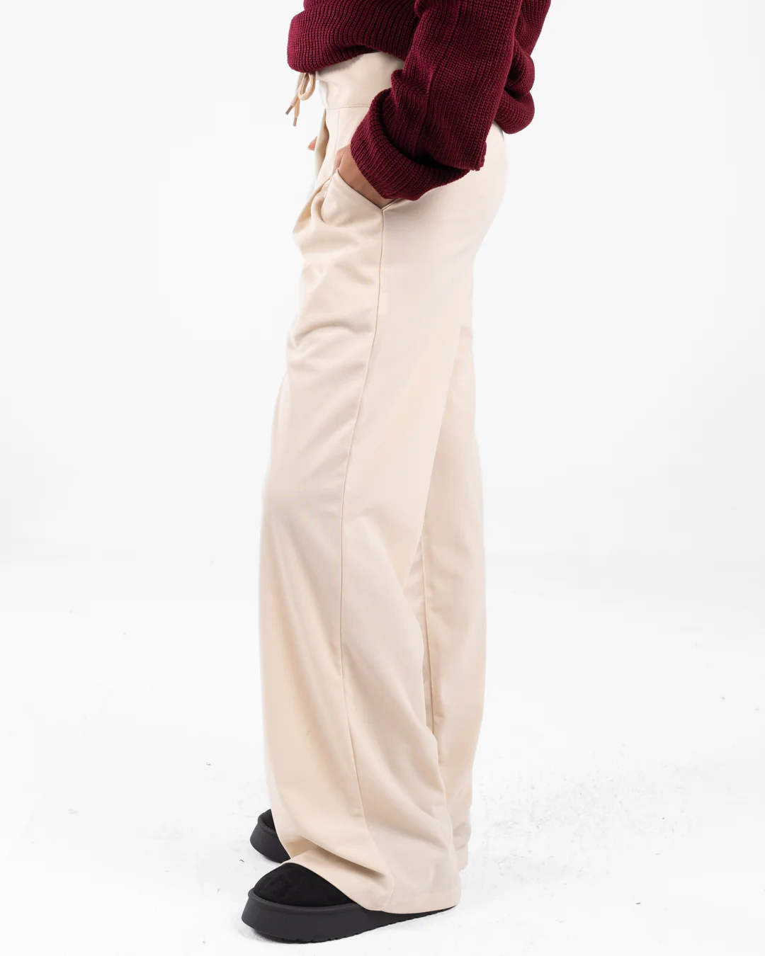 Women Plain Wide Leg Pants - Image 10