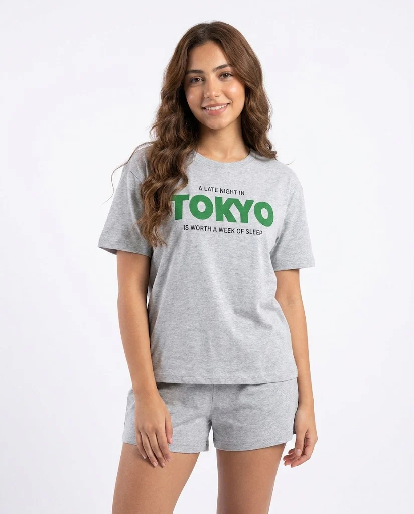 Women Printed Half Sleeves Pyjama