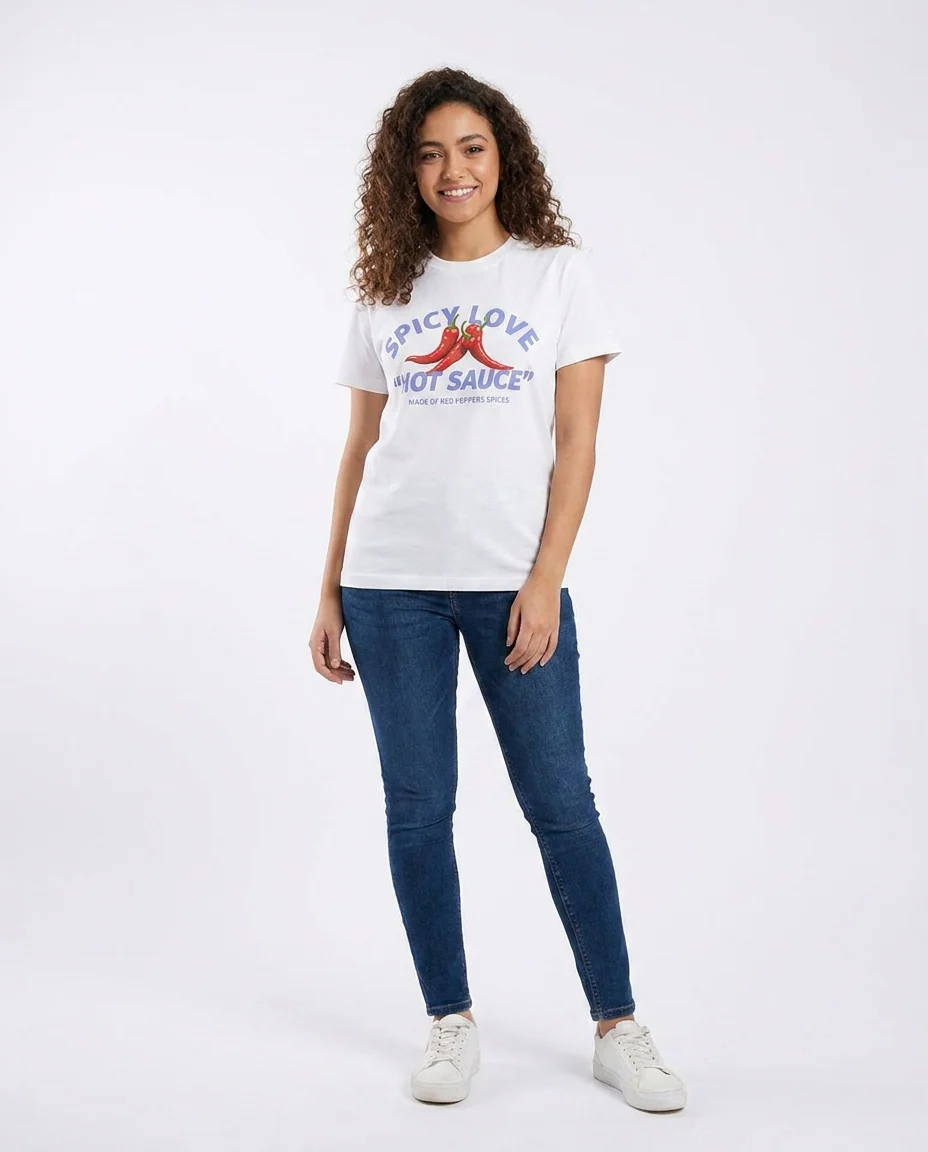 Women Printed Half Sleeves T-shirt - Image 3