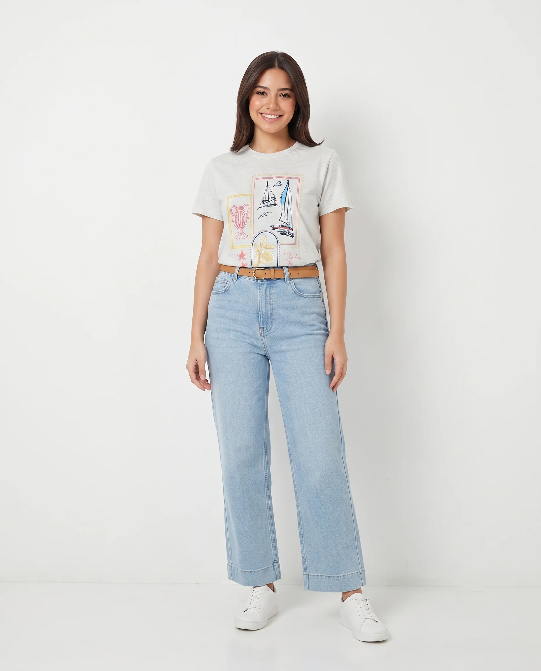 Women Printed Half Sleeves T-shirt - Image 2