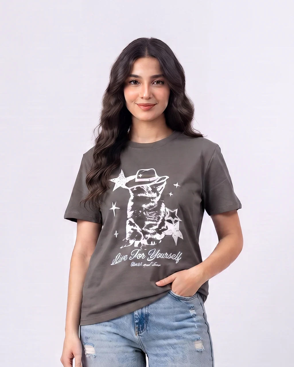 Women Printed Half Sleeves T-Shirt