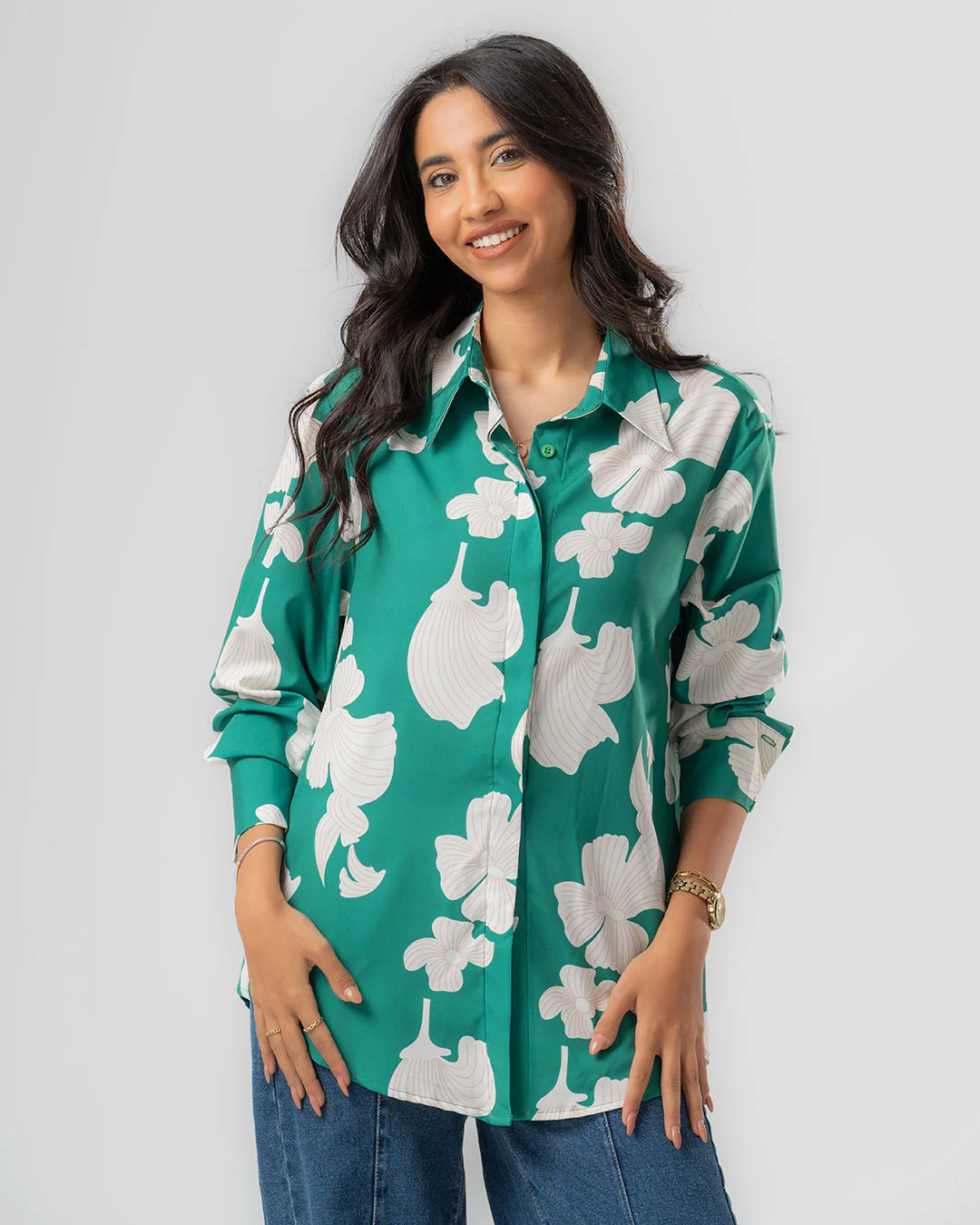 Women Printed Long Sleeves Blouse - Image 8
