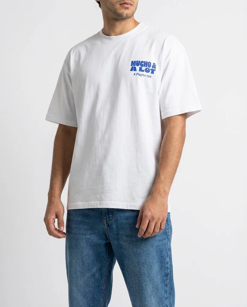 Men Oversized Printed Front & Back T-Shirt - Image 2