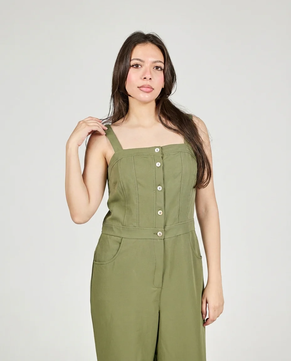 Women Sleevles Jumpsuit - Image 3