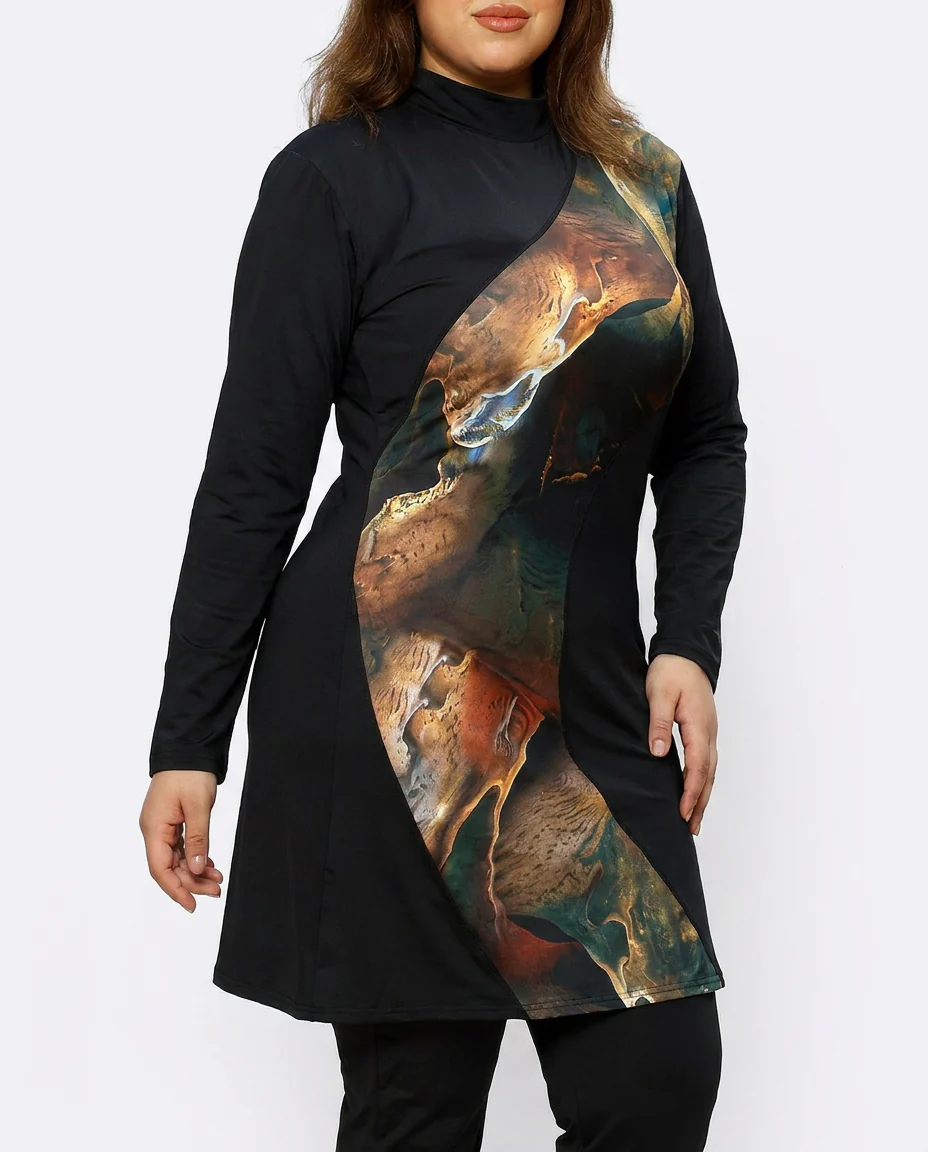 Plus Size Coral Breeze Burkini Set