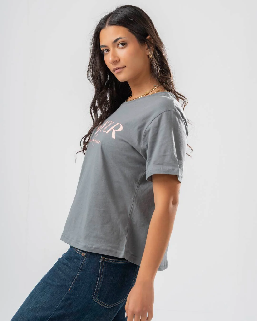 Women T-Shirt Bonjour Printed - Image 5