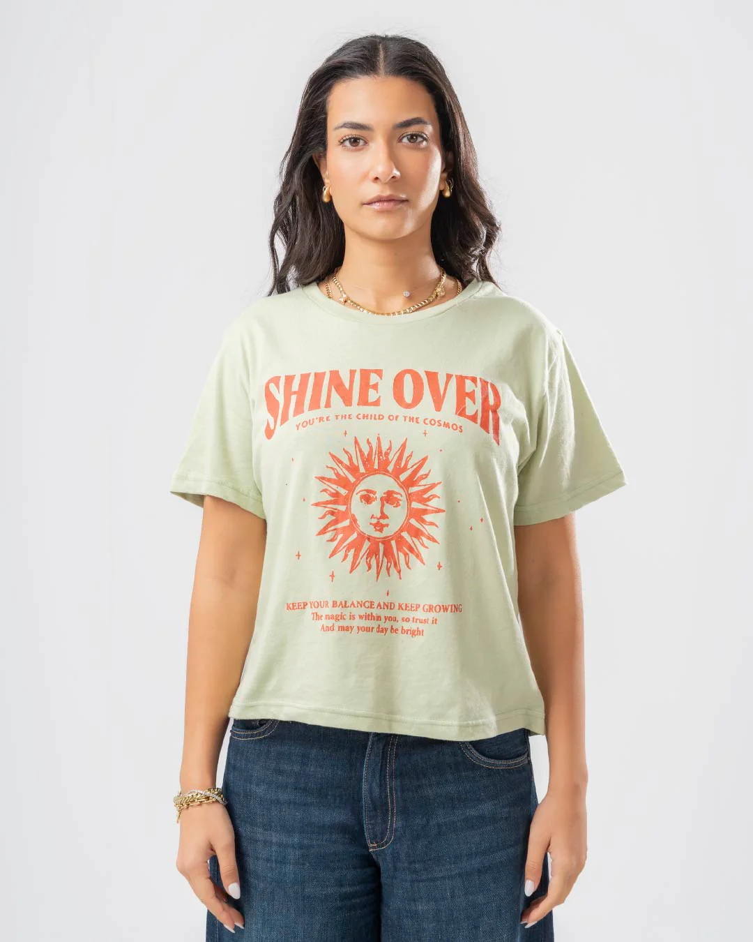 Women T-Shirt Shine Over Printed - Image 2