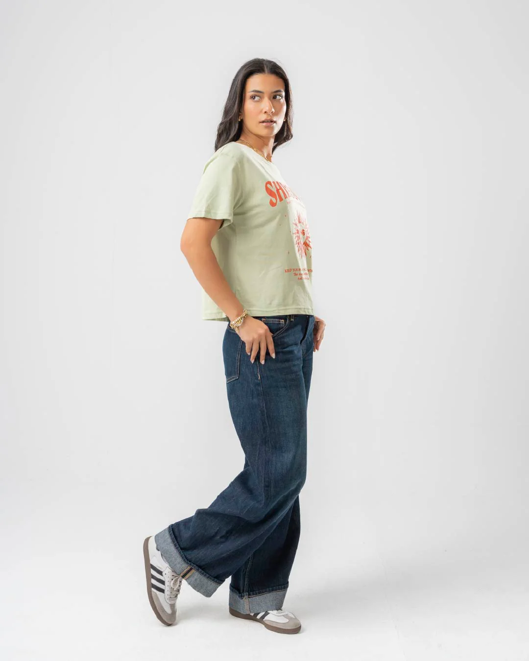Women T-Shirt Shine Over Printed - Image 4