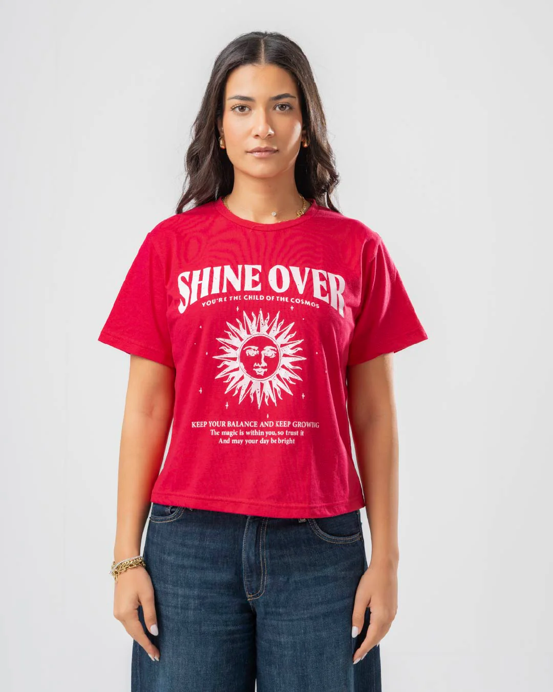 Women T-Shirt Shine Over Printed - Image 7