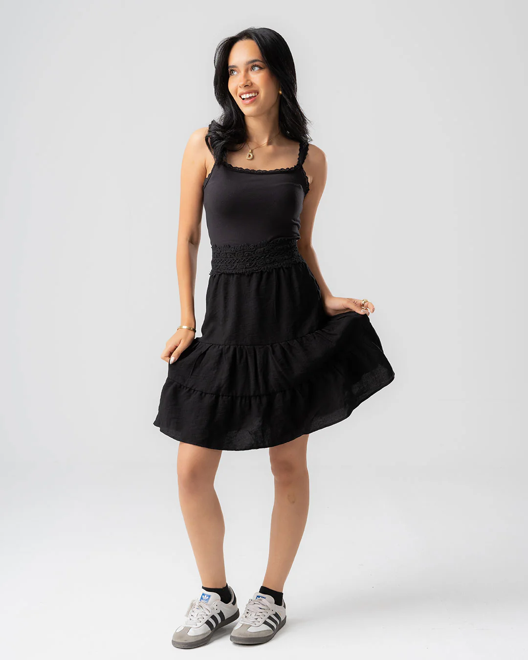 Womens Guipure Knee Skirt - Image 10