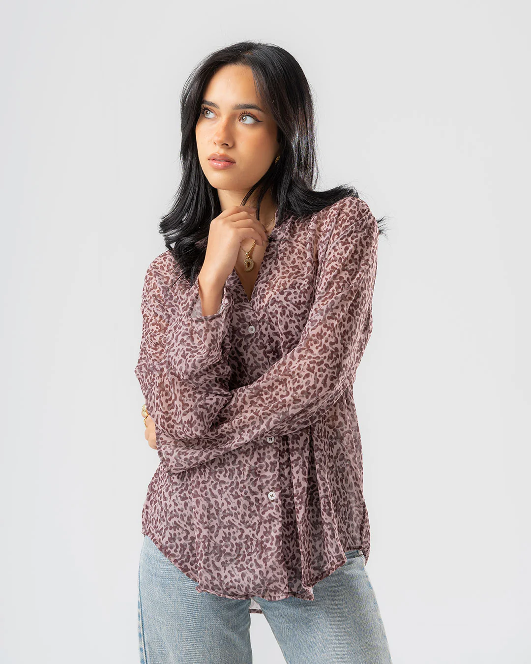 Tiger Print Blouse - Image 3