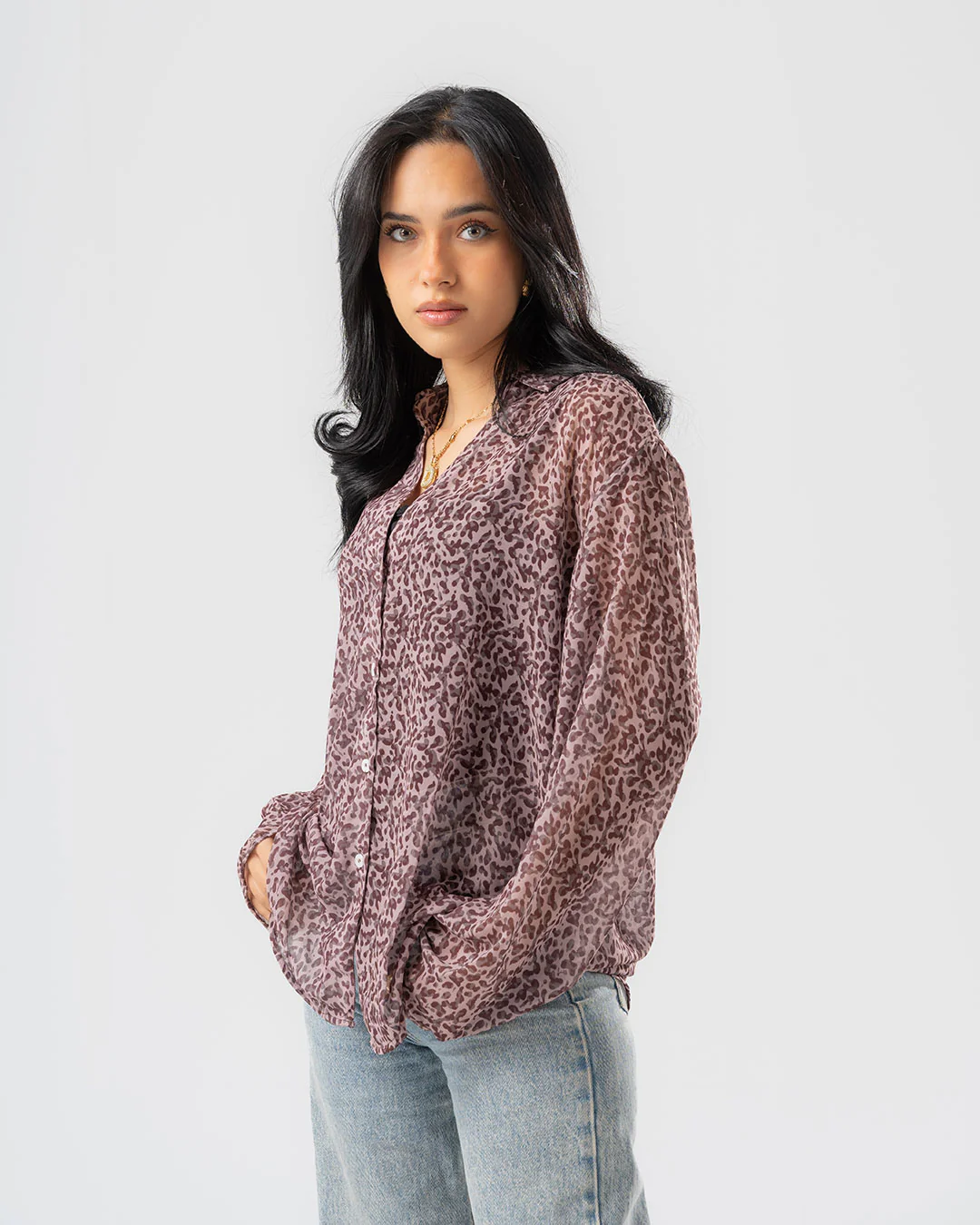 Tiger Print Blouse - Image 6