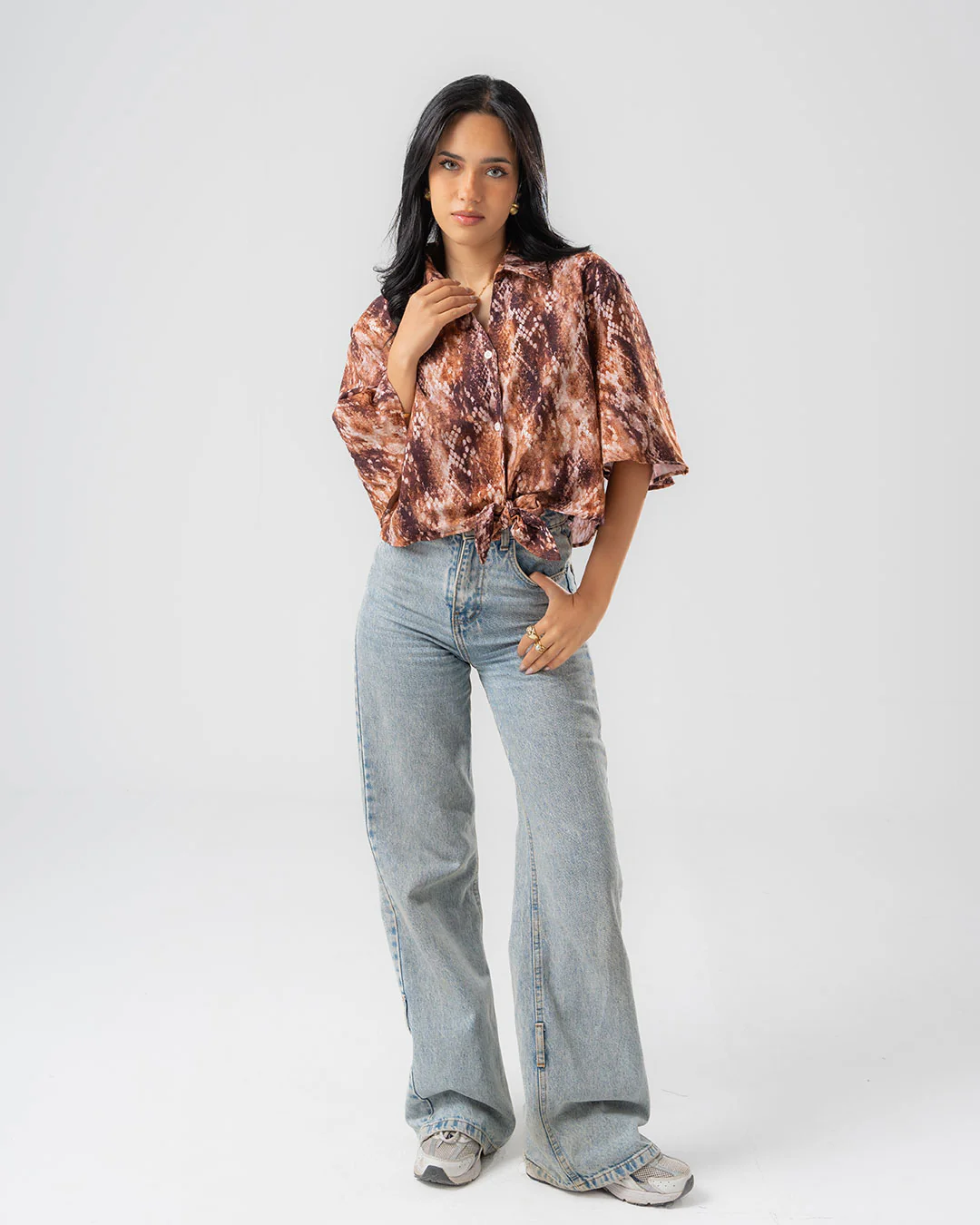 Womens Printed Crop Top - Image 5
