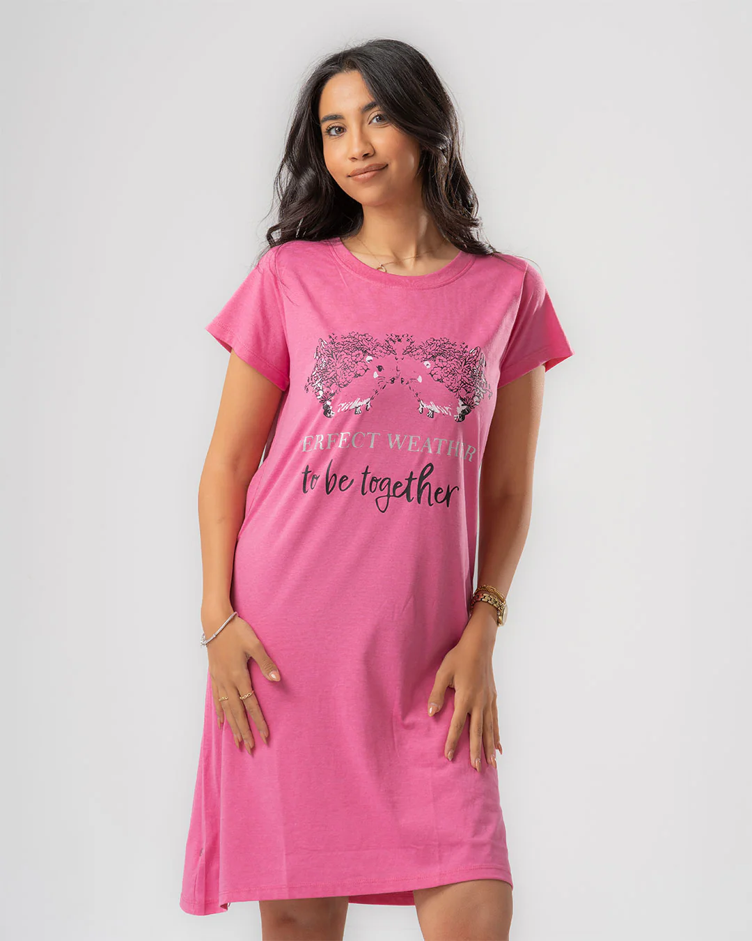 Womens Printed Short Sleeve HomeDress