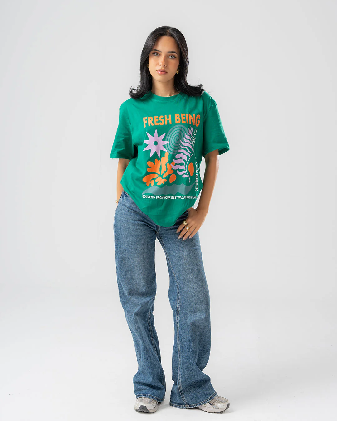 Womens Printed Short Sleeve T-shirt - Image 4