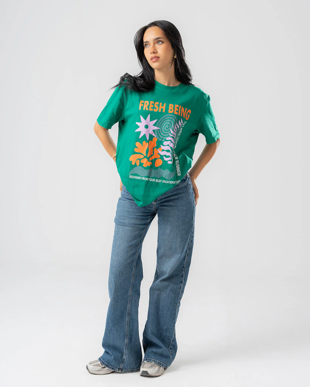 Womens Printed Short Sleeve T-shirt - Image 5