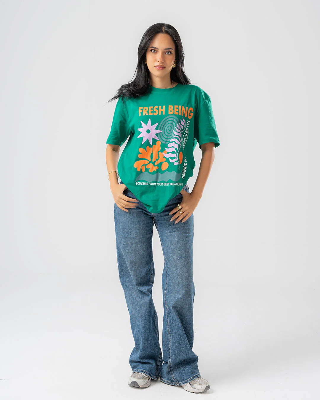 Womens Printed Short Sleeve T-shirt - Image 6