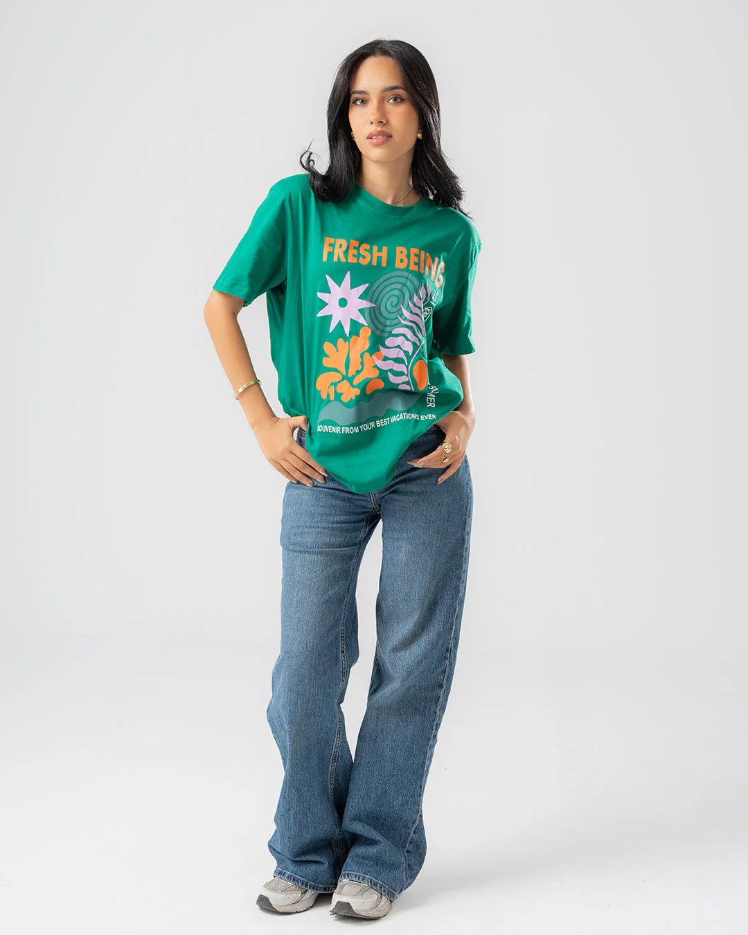 Womens Printed Short Sleeve T-shirt - Image 7