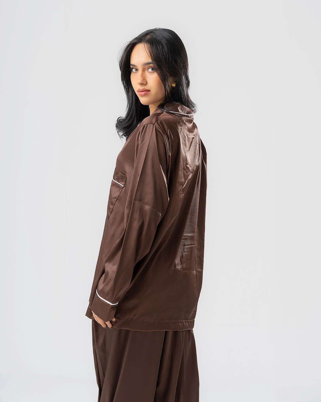 Womens Satin PJ Set - Image 12