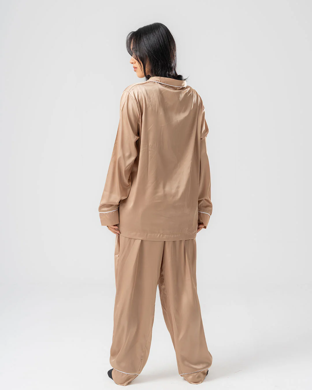 Womens Satin PJ Set - Image 14