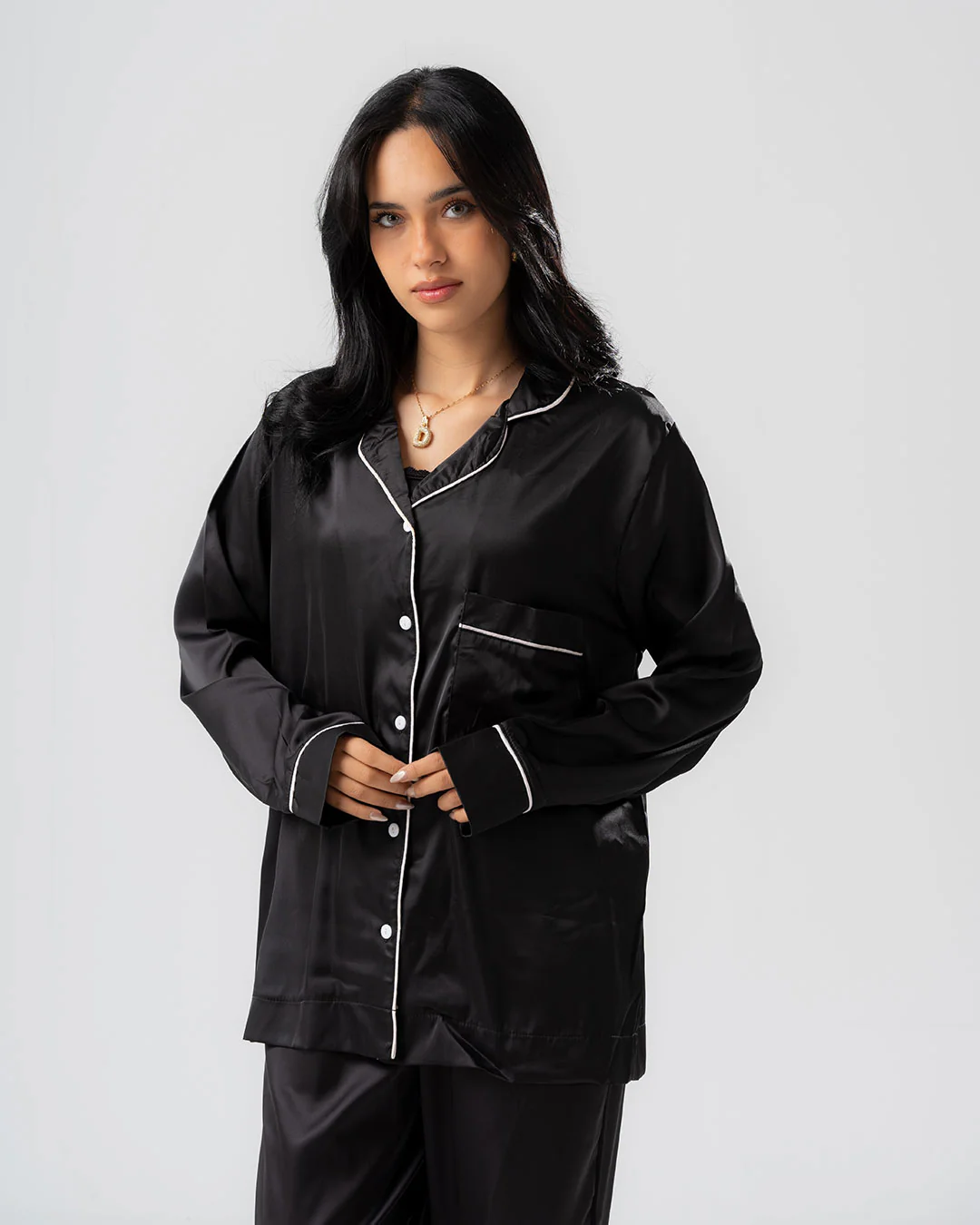 Womens Satin PJ Set - Image 17