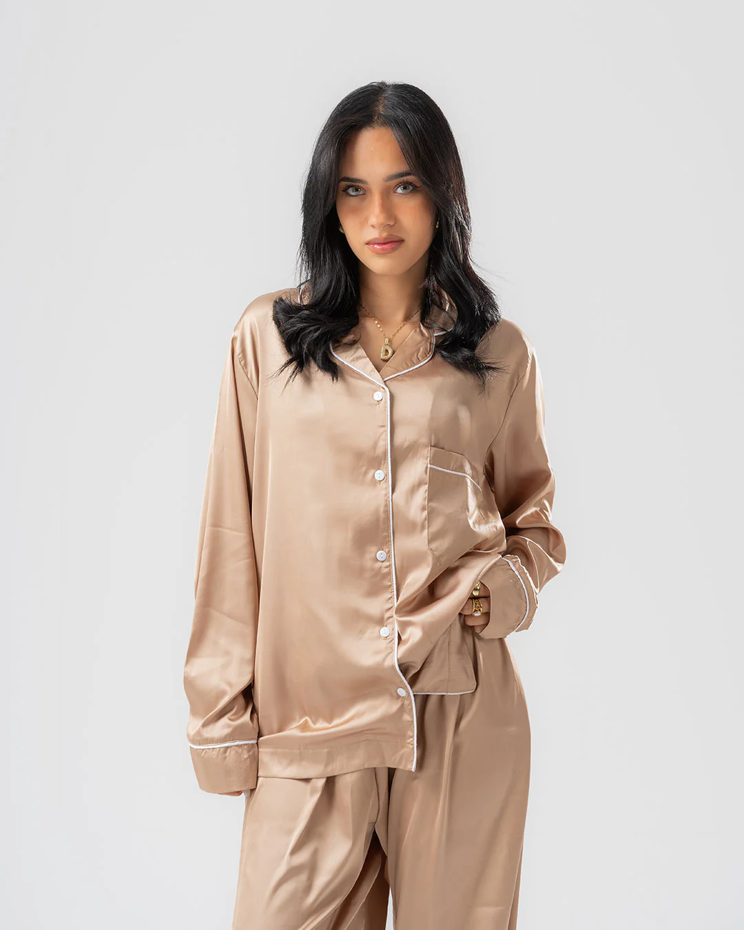 Womens Satin PJ Set - Image 18