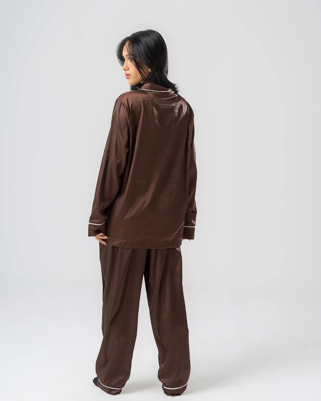 Womens Satin PJ Set - Image 7