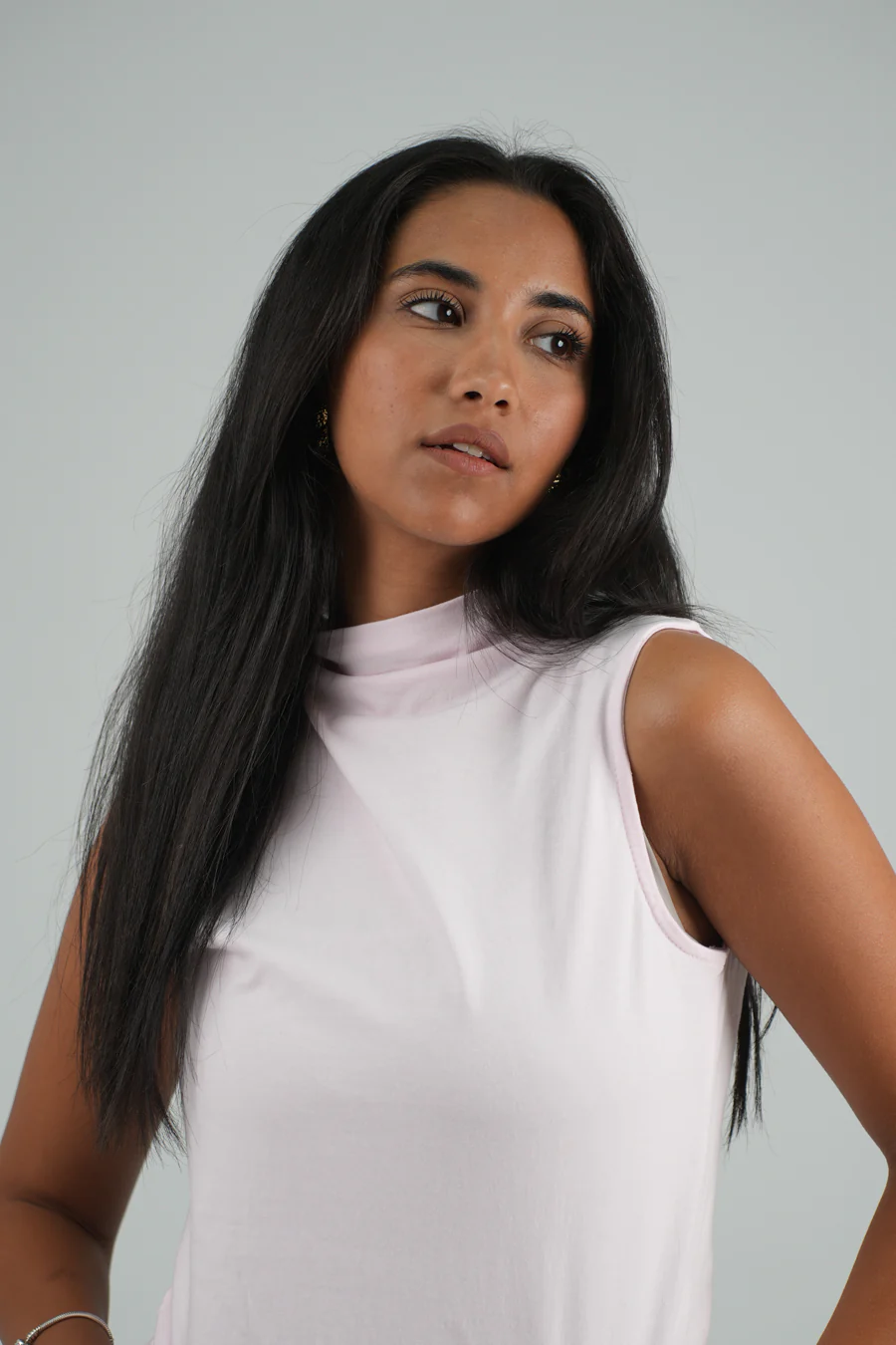 Womens Sleeveless T-shirt Plain - Image 25